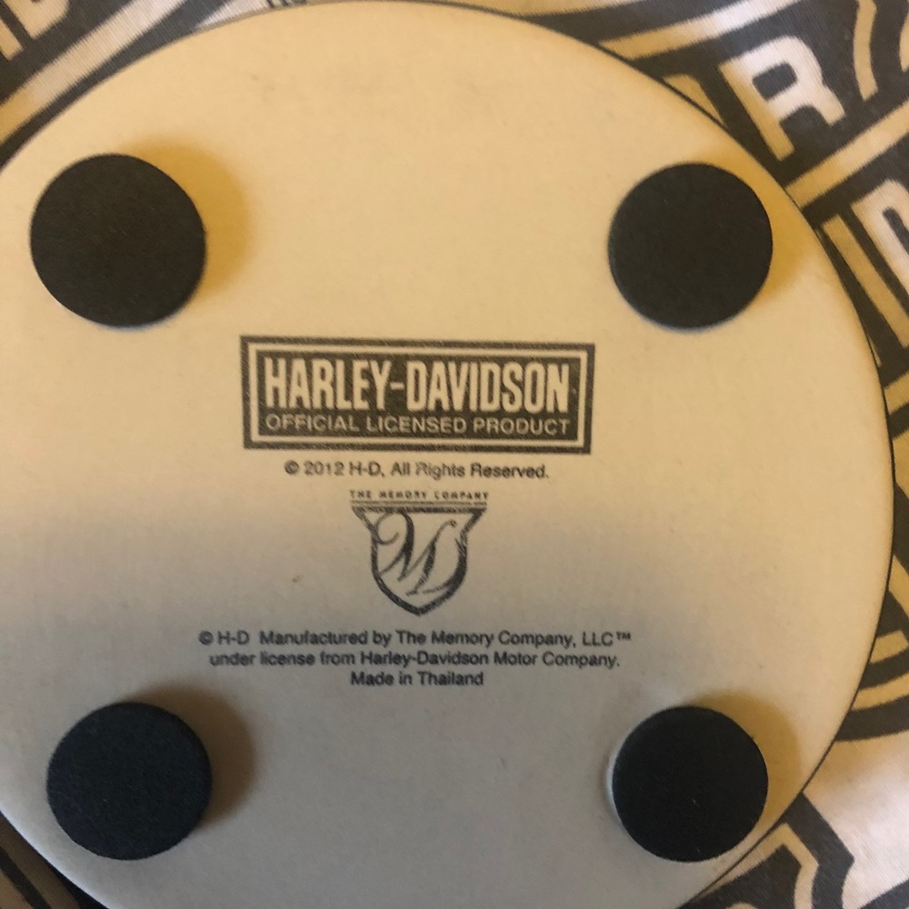 NWT Harley-Davidson ceramic coaster set - Picture 2 of 5